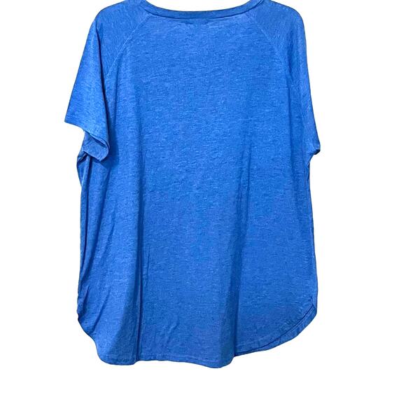 NEWCHOICE PULL-OVER, SHORT SLEEVE TOP, WOMENS, 2XL, BLUE, ROUNDED CORNERS - Picture 5 of 11
